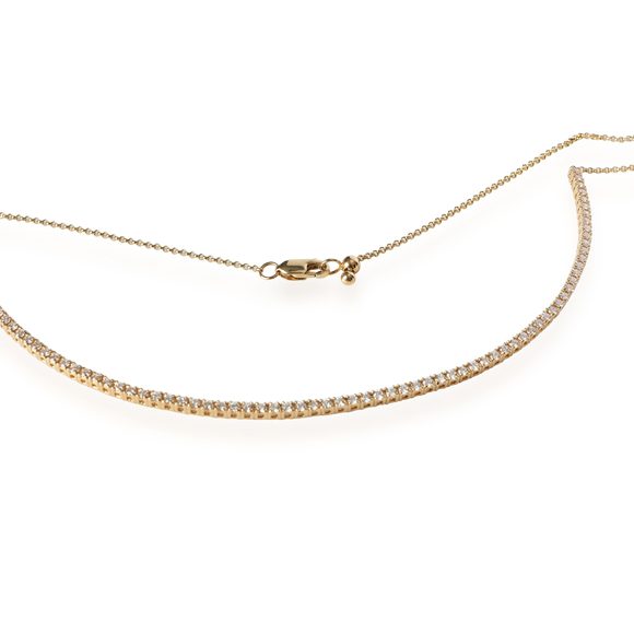 My Story Diamond Pixie Necklace in 14K Yellow Gold 1.27 ctw - Picture 3 of 3